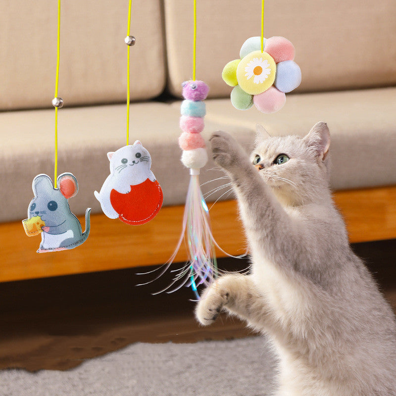 Elastic Swinging Cat Stick