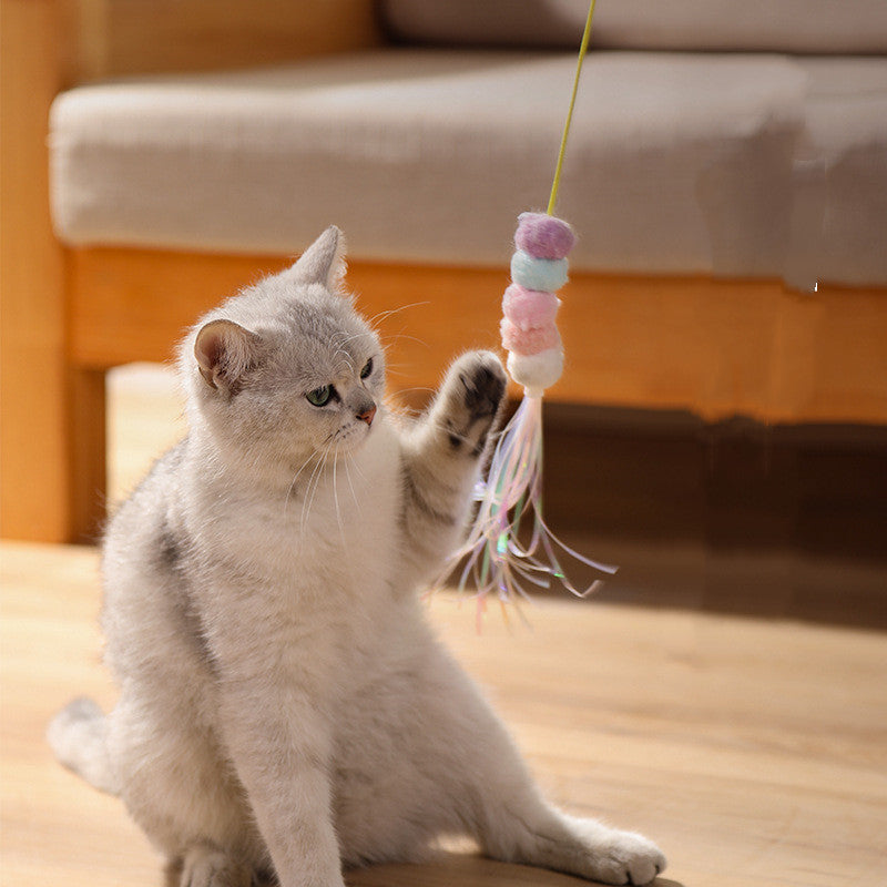 Elastic Swinging Cat Stick
